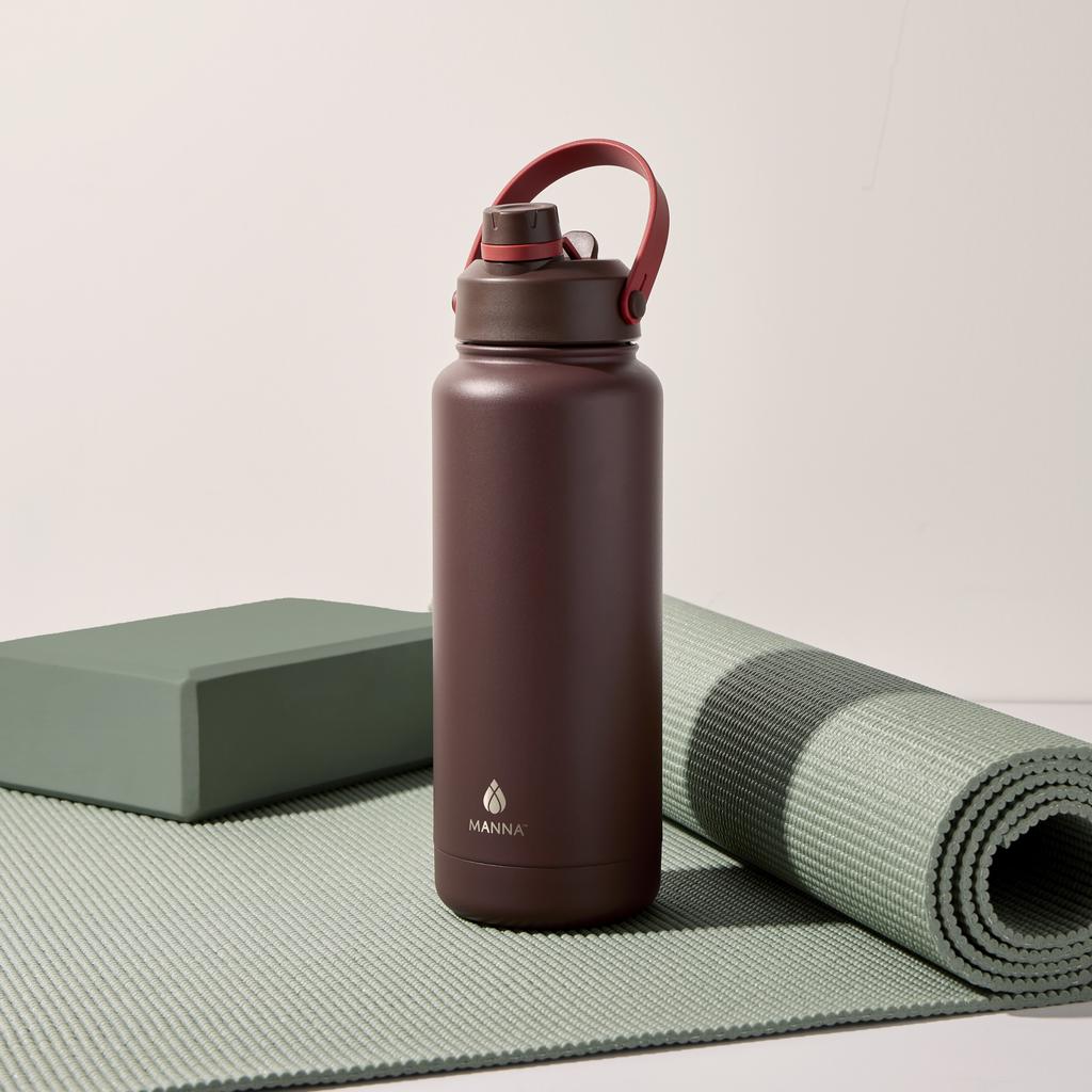 Manna Stainless Steel Beverage Bottle – 2 Pack (40 oz / 1.18 L)
