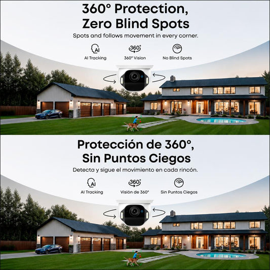 Eufy SoloCam 360 degree protection and AI tracking