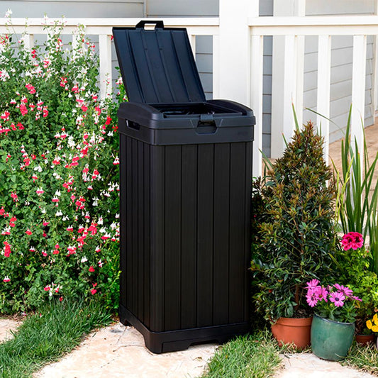 KETER Lockable Trash Container with Safety Lock