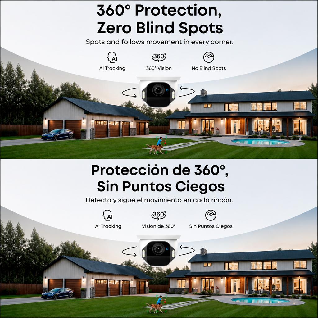 Eufy SoloCam 360 degree protection and AI tracking