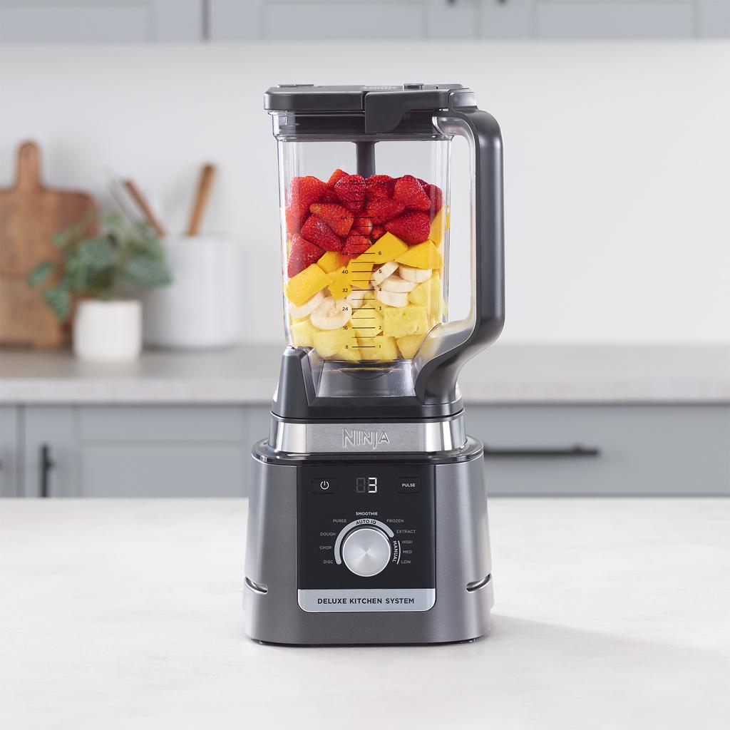 Ninja Deluxe Kitchen System blender in kitchen